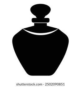 Elegant luxury perfume bottle vector artwork illustration, perfect for high-end beauty and fragrance product design. Ideal for chic, sophisticated, and visually appealing branding and packaging.