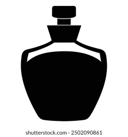 Elegant luxury perfume bottle vector artwork illustration, perfect for high-end beauty and fragrance product design. Ideal for chic, sophisticated, and visually appealing branding and packaging.