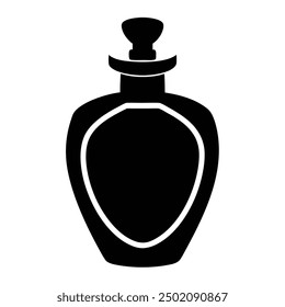 Elegante ilustración de Vector de botella de perfume de lujo, perfecta para el diseño de productos de belleza y fragancias de alta gama. Ideal para una marca y un embalaje elegantes, sofisticados y visualmente atractivos.