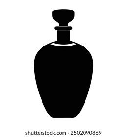 Elegant luxury perfume bottle vector artwork illustration, perfect for high-end beauty and fragrance product design. Ideal for chic, sophisticated, and visually appealing branding and packaging.