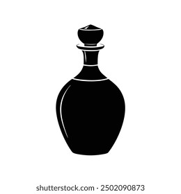 Elegant luxury perfume bottle vector artwork illustration, perfect for high-end beauty and fragrance product design. Ideal for chic, sophisticated, and visually appealing branding and packaging.