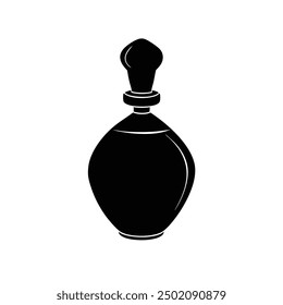 Elegante ilustración de Vector de botella de perfume de lujo, perfecta para el diseño de productos de belleza y fragancias de alta gama. Ideal para una marca y un embalaje elegantes, sofisticados y visualmente atractivos.