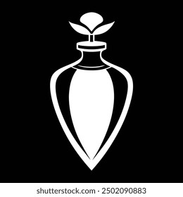 Elegante ilustración de Vector de botella de perfume de lujo, perfecta para el diseño de productos de belleza y fragancias de alta gama. Ideal para una marca y un embalaje elegantes, sofisticados y visualmente atractivos.