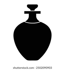 Elegant luxury perfume bottle vector artwork illustration, perfect for high-end beauty and fragrance product design. Ideal for chic, sophisticated, and visually appealing branding and packaging.