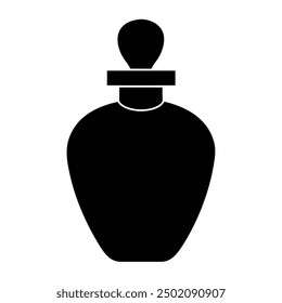 Elegant luxury perfume bottle vector artwork illustration, perfect for high-end beauty and fragrance product design. Ideal for chic, sophisticated, and visually appealing branding and packaging.