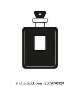 Elegante ilustración de Vector de botella de perfume de lujo, perfecta para el diseño de productos de belleza y fragancias de alta gama. Ideal para una marca y un embalaje elegantes, sofisticados y visualmente atractivos.