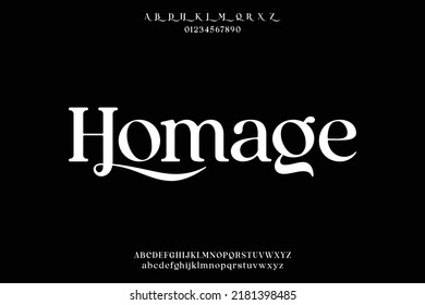 Elegant luxury serif alphabets font vector with alternate