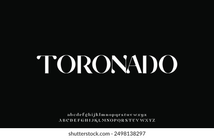 Elegant luxury serif display font vector with alternate