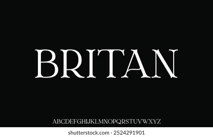 Elegant luxury serif font vector for your company