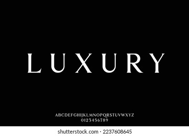 Elegant luxury sharp serif display font vector