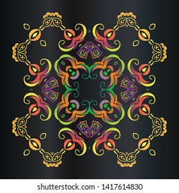 Elegant luxury texture for wallpapers, backgrounds and page fill. Colorful tribal patterns