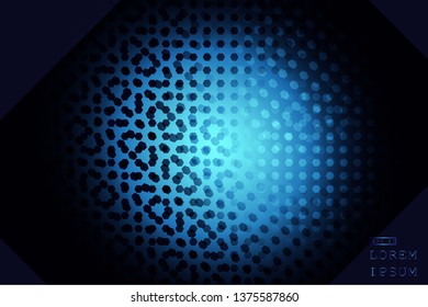 elegant luxury Vector Abstract, science, futuristic,  technology concept with Digital image of gradient stripes lines with blue light,dark blue color background.