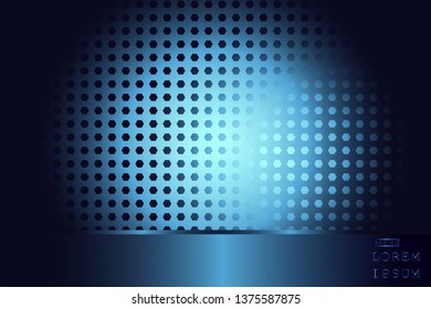 elegant luxury Vector Abstract, science, futuristic,  technology concept with Digital image of gradient stripes lines with blue light,dark blue color background.