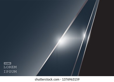 elegant luxury Vector Abstract, science, futuristic,  technology concept with Digital image of gradient stripes lines with blue light,dark blue color background.