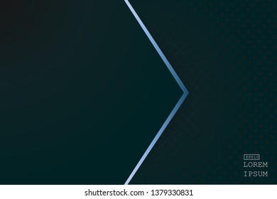 elegant luxury Vector Abstract, science, futuristic,  technology concept with Digital image of gradient stripes lines with dark green color background.