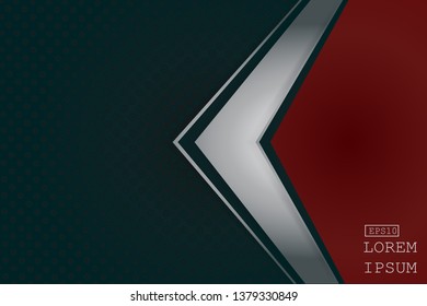 elegant luxury Vector Abstract, science, futuristic,  technology concept with Digital image of gradient stripes lines with dark green color background.