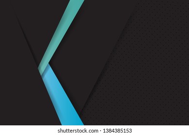 elegant luxury Vector Abstract, science, futuristic, technology concept with Digital image of gradient stripes lines with dark green color background