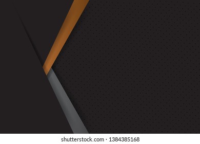 elegant luxury Vector Abstract, science, futuristic, technology concept with Digital image of gradient stripes lines with dark green color background