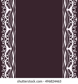 Elegant luxury vintage calligraphy frame. Template for greeting card, invitation, diploma. Illustration in retro style. Vector