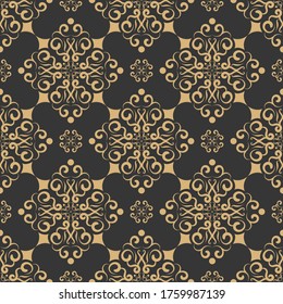 Elegant Luxury Vintage Damask Abstract Seamless Floral Pattern Design
