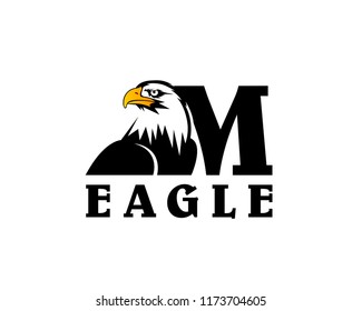 elegant M eagle logo