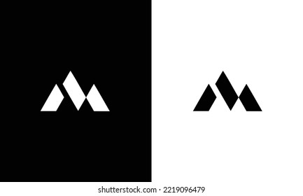 Elegant M IM Letter Linked Monogram Logo Design