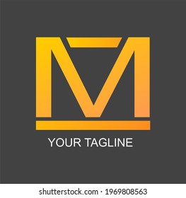 Elegant M Letter Monogram Logo Design, brand logo, corporate logo, business logo