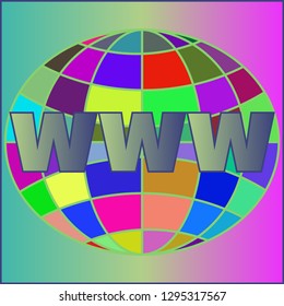 Elegant magian multicolored globe www.