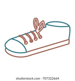elegant male shoes isolated icon
