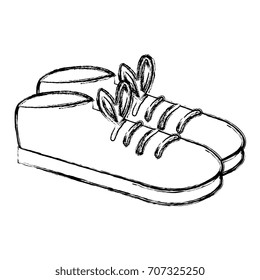 elegant male shoes isolated icon
