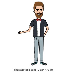 elegant man avatar character