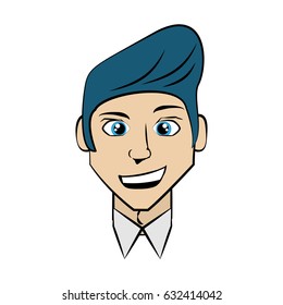 Elegant man cartoon