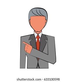 Elegant man cartoon