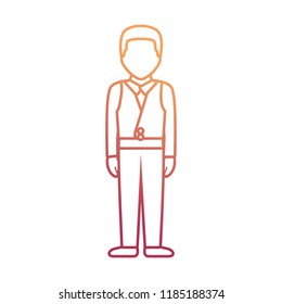 elegant man icon