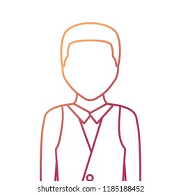 elegant man icon