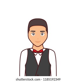 elegant man icon