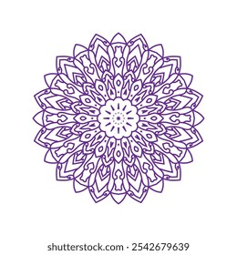 Elegante Mandala Design de Arte para Meditação, Atenção e Decoração de Casa