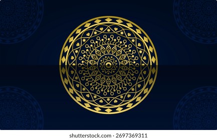 Elegante Plantilla de diseño de fondo de mandala