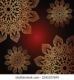 elegant mandala background with luxurious style
