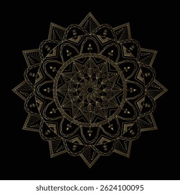 Elegant mandala background with luxurious style