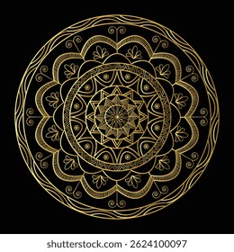 Elegant mandala background with luxurious style