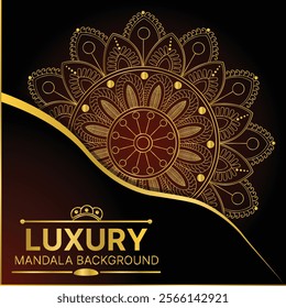 Elegant Mandala Background Vector File