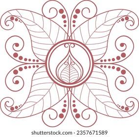 Elegantes Mandala-Hintergrund, Vektorgrafik-Design. Muster Einzigartiges Modedesign-Symbol für Meditation Yoga-Logo, Henna-Design, muslime Hochzeitsverzierung, Hintere Tätowierung, Heillogo, Villa-Logo, Wellness