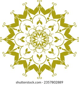 Elegant mandala background vector illustration design. pattern Unique mehndi designs symbol for meditation yoga logo,henna design,muslim wedding ornament, hindu tattoo ,healing logo,villa logo,wellnes