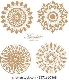 Elegant Mandala Collection in Warm Tones