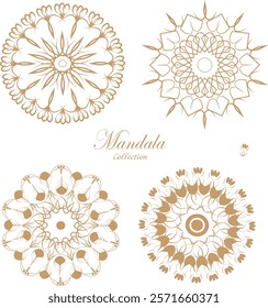 Elegant Mandala Collection in Warm Tones