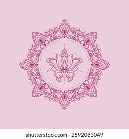 Elegant mandala design decorative vintage background vector