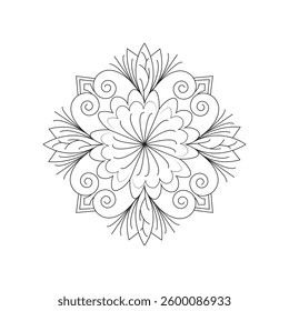 Elegant Mandala Design Illustration for Digital Art and Creative Projects