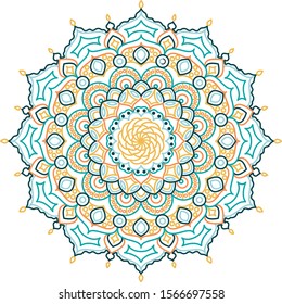 Elegant mandala design. Vector, Eps 10. Relax and meditation card, poster. 