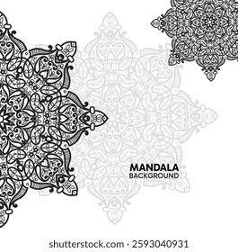 Elegant mandala illustration featuring harmonious geometric patterns and cultural artistry. Designed for multiple uses such as print materials, bohemian-style decorations, wallpapers, spiritual design